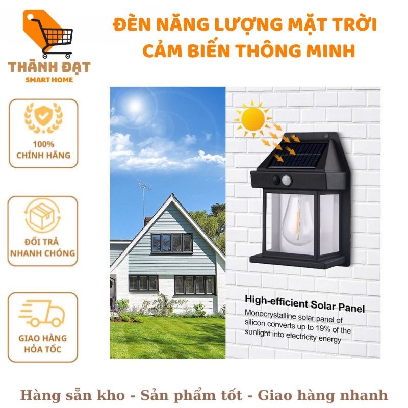 Đèn năng lượng mặt trời cảm biến hồng ngoại chiếu sáng thông minh BK-888
