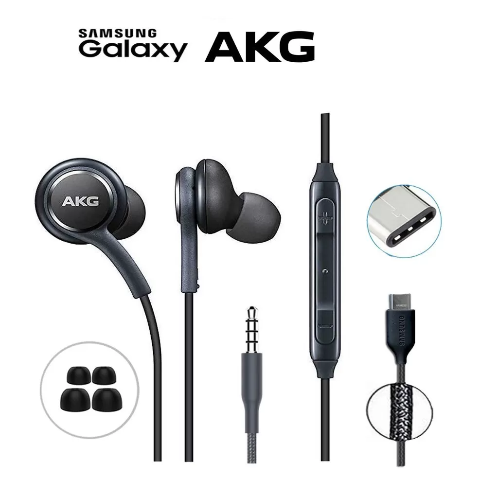 Tai Nghe  SamSung AKG Jack 3.5 and Type C,Dùng cho S8 S9 S10 S20 S21 S22 Note 8 Note 9 Note 10 Note 20