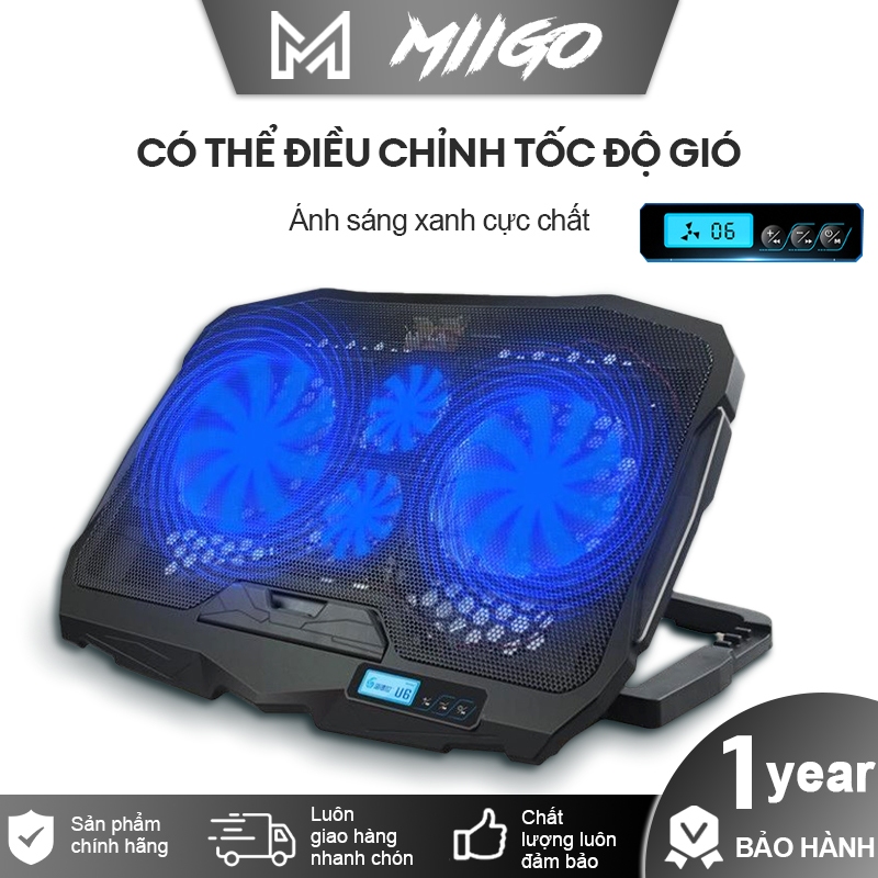 Quạt tản nhiệt laptop mát máy tính cực nhanh tránh gù lưng cho gaming văn phòng game thủ làm mát nhanh chống ồn