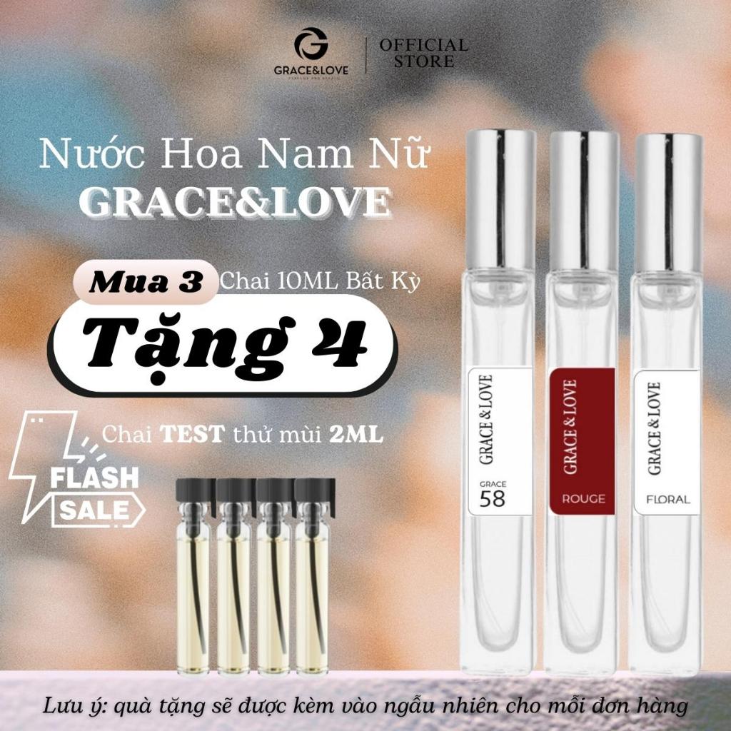 Nước hoa nữ thơm lâu chính hãng Grace And Love cao cấp - Tinh dầu nước hoa nữ thơm lâu ngọt ngào quyến rũ thanh lịch