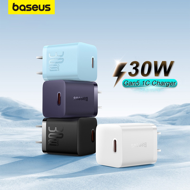 Củ sạc nhanh Baseus 30W GaN5 Type C thích hợp cho 15/14/13 seri hỗ trợ chân sạc type c