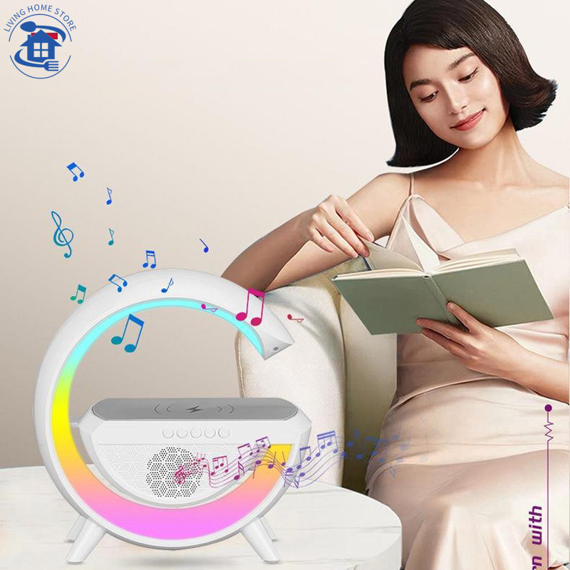Loa Bluetooth chữ G led RGB, Sạc nhanh không dây, đèn nháy theo nhạc, thiết kế sang trọng, âm thanh sống động