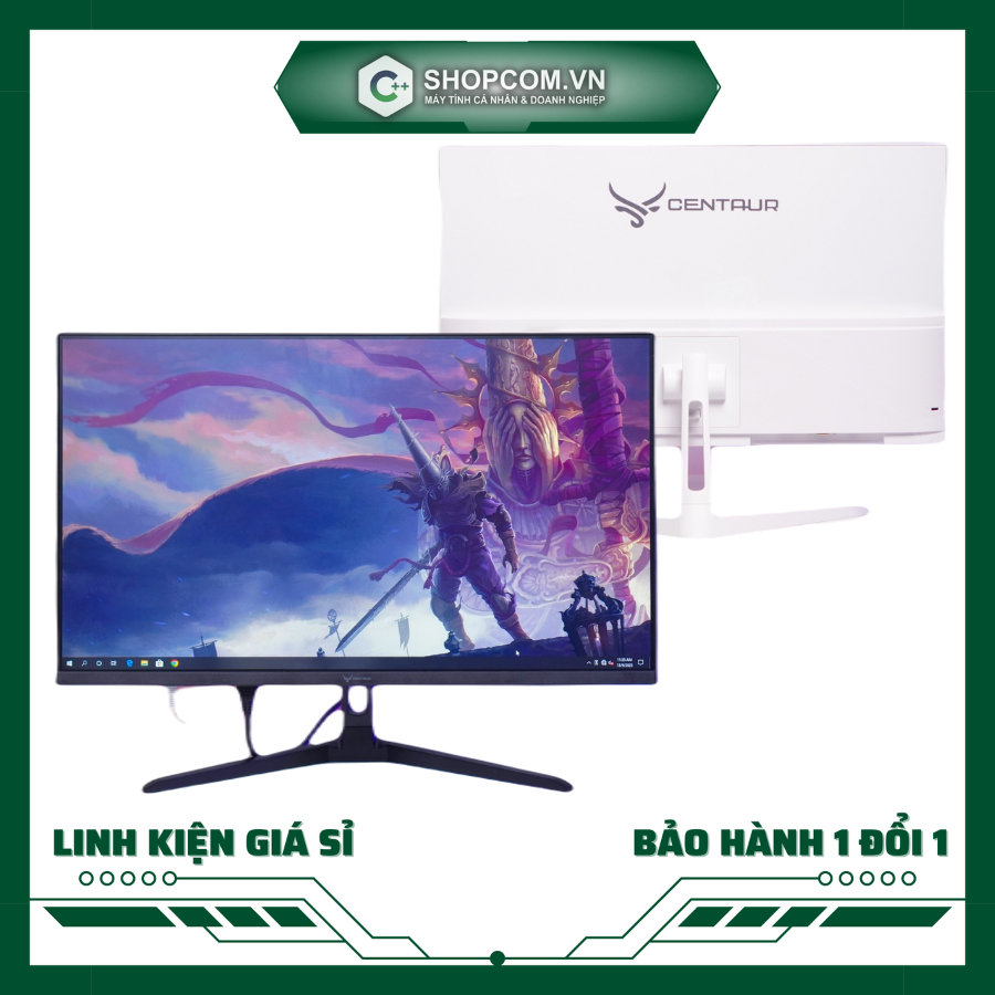 Màn hình máy tính giá rẻ Centaur CT2403HM | 24″ | IPS | 75Hz | Trắng / Đen chính hãng Shopcom