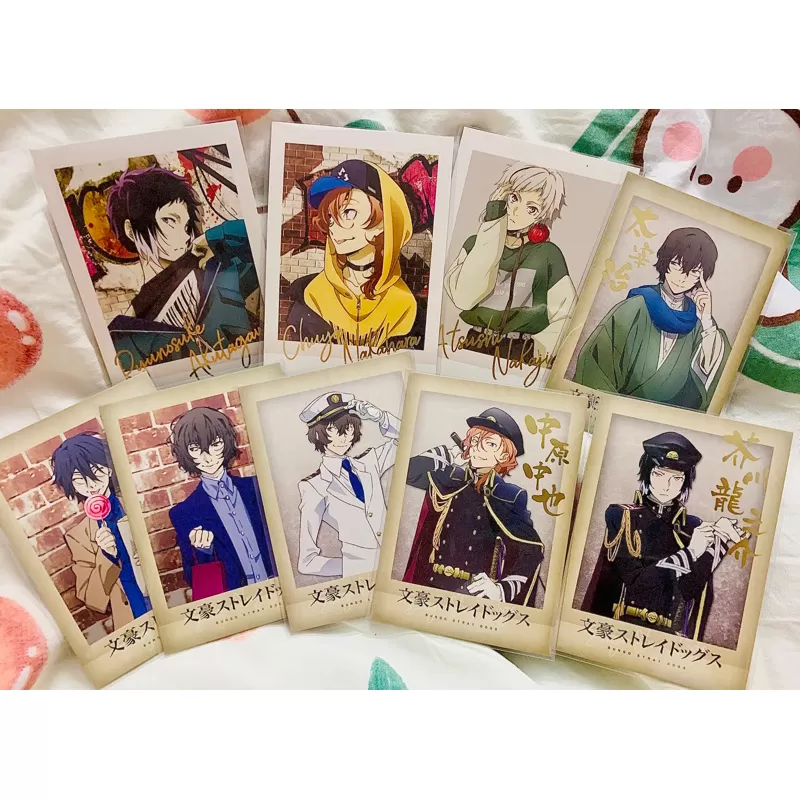 Pola CHỮ VÀNG Bungou Stray Dog - Dazai Osamu, Nakahara Chuuya, Akutagawa Ryunosuke,Nakajima Atsushi