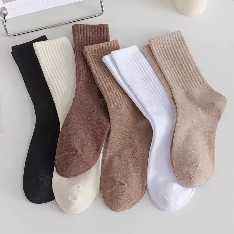 Sét 5 đôi tất gân 2 cổ cao