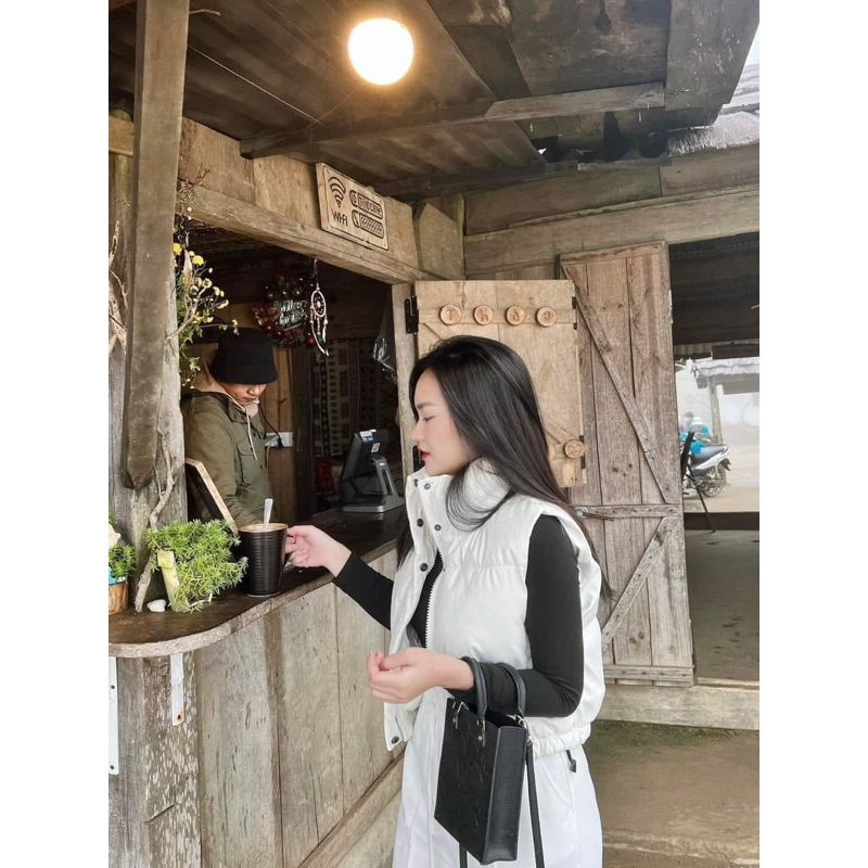 Áo phao gi lê Zara cạp chun cực đẹp chuẩn authentic