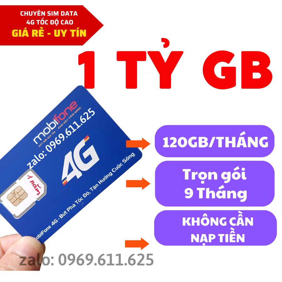 SIM MOBIFONE TỐC ĐỘ CAO 21G12 MIỄN PHÍ 9 THÁNG TRUY CẬP MẠNG - SIM MAX BĂNG THÔNG CÓ BẢO HÀNH