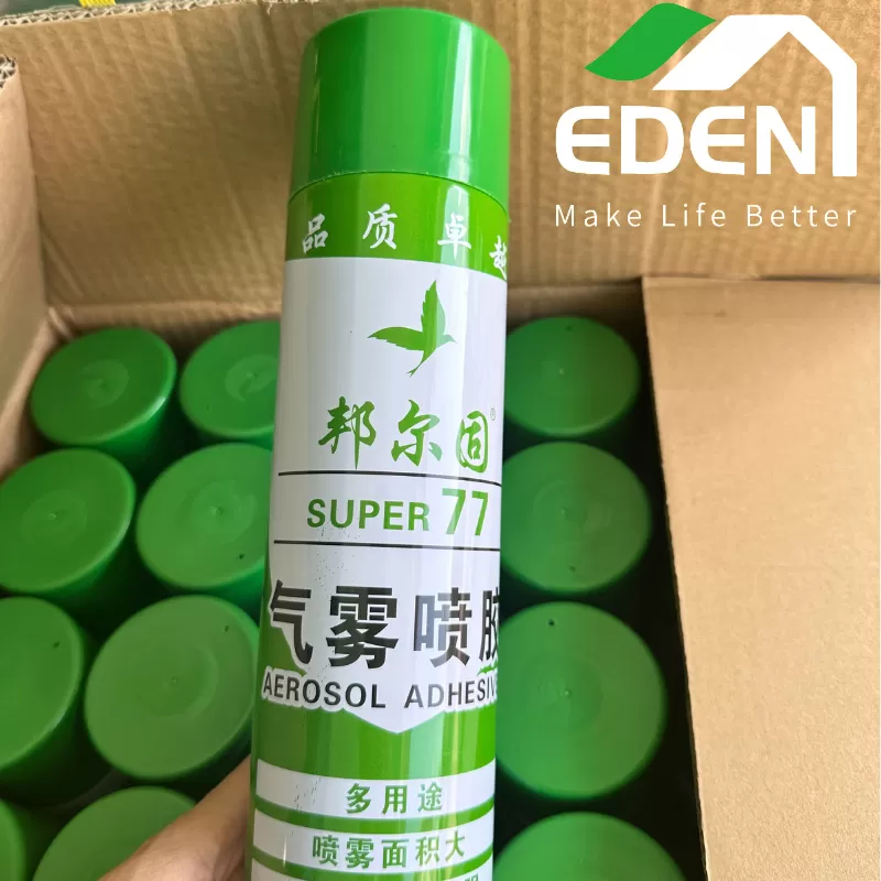 Keo Dán Xốp Dạng Xịt Đa Năng SP77 - Keo Tẩy Xốp Dán Tường Eden VN