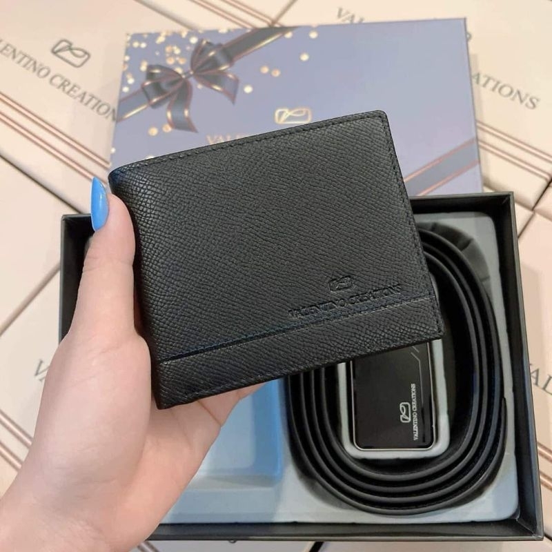 Ví da  bóp nam da Valentino Creations Malaysia full box wallet men