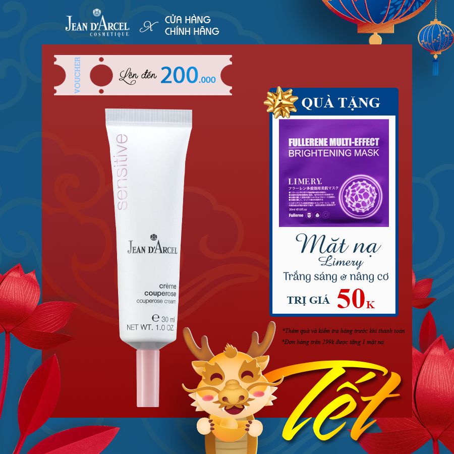 Kem dưỡng giúp giảm giãn tĩnh mạch Jean D arcel - Jean D'arcel Couperose Cream 30ML