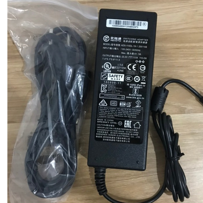 Sạc 20V 5.5A Honoto cho máy Laptop LENOVO IBM Xịn Hàng CHẤT LƯỢNG KÈM DÂY NGUỒN