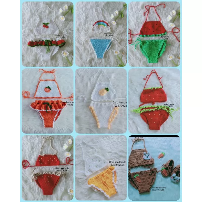 Bikini, đồ bơi cho bé các mẫu áo yếm