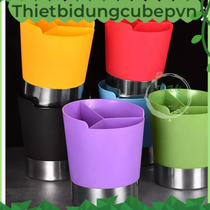 Khay Đựng Ống Hút Tròn 3 Ngăn- Hộp Đựng Bút Tròn 3 ngăn - Kệ ống hút tròn 3 ngăn