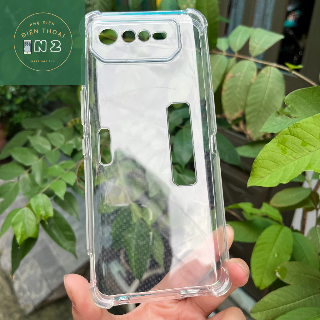 Ốp Lưng Asus Rog Phone 6/6D Dẻo Trong Chống Sốc Viền Nhám