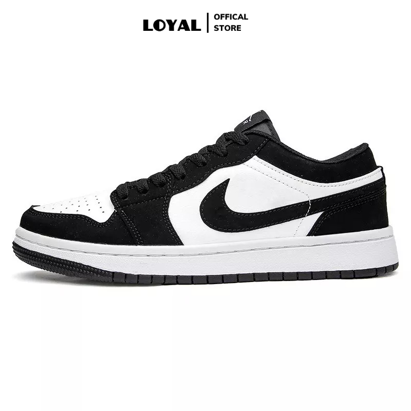 Giày Air Jordan 1 Low Panda - Giày Sneaker Jordan Đen Trắng Nam Nữ Thể Thao Cổ Thấp Cao Cấp Full box + Bill