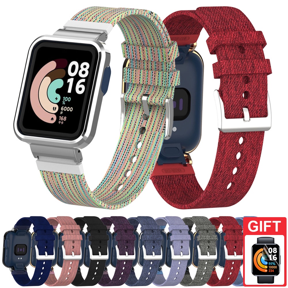 Dây Đeo Sợi Nylon Cho Đồng Hồ Thông Minh Xiaomi Mi Watch Lite / Redmi Watch 3 2 Lite Active