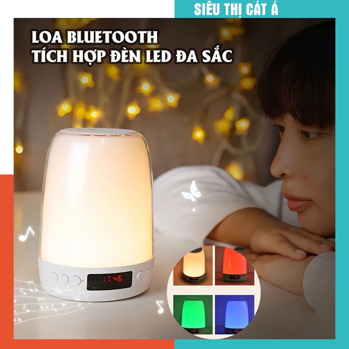 Loa Bluetooth Kết hợp đèn LED cảm ứng hiện đại, có móc treo
