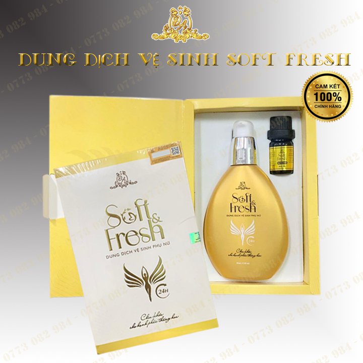 Dung Dịch Vệ Sinh Phụ Nữ Đông Anh 120ml  Soft Fresh Collagen X3 Giúp Ngăn Mùi - Dưỡng Ẩm