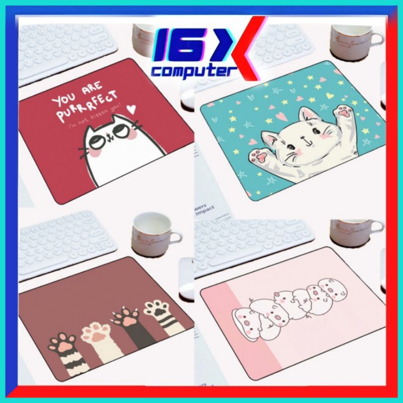 Miếng lót chuột,Pad Chuột hình vuông 18x23cm chống thấm giá rẻ hình dễ thương cute