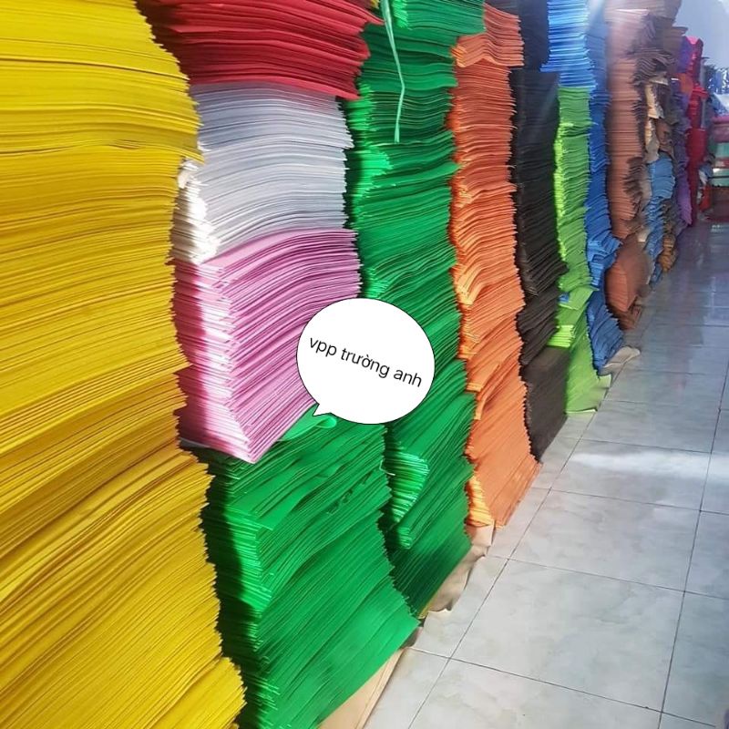 Tấm xốp 1 li tự chọn màu, xốp màu  thủ công khổ 45*45 cm và 45 cm*1 m