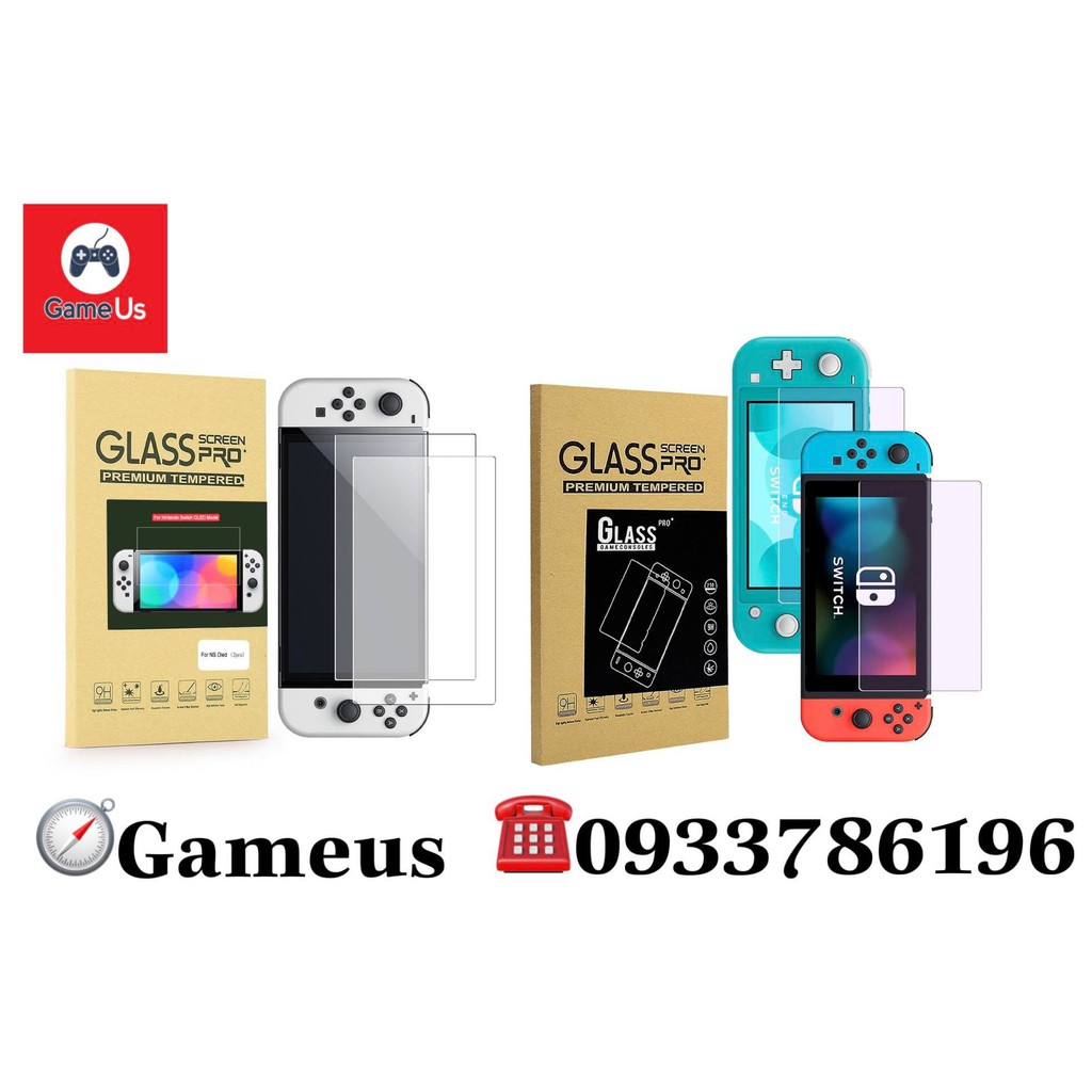 Kính Cường Lực Bảo Vệ Màn Hình Máy Nintendo Switch Hàng GLASS Cao Cấp