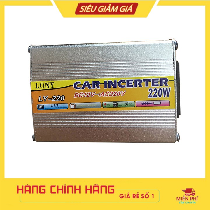 Bộ Chuyển Đổi Nguồn Điện 12V Lên 220V 220W