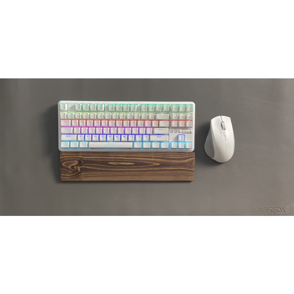 Kê tay bàn phím gỗ nhập khẩu chất lượng cao cực rẻ kèm lót chống trượt Fullsize/ TKL/ Compact/ Keychon ZooPC