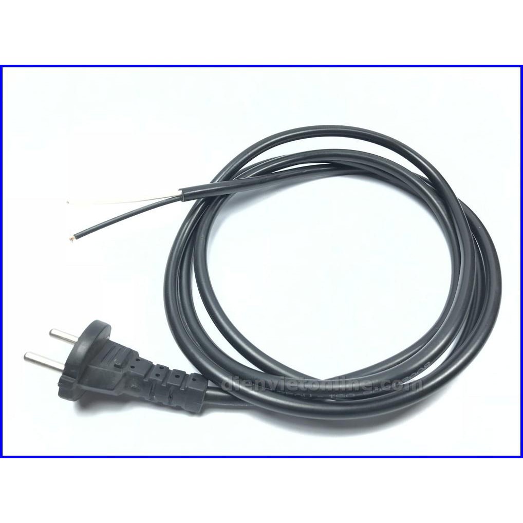 Dây nguồn 1 đầu phích cắm 2 chấu 2200W loại tốt - Điện Việt