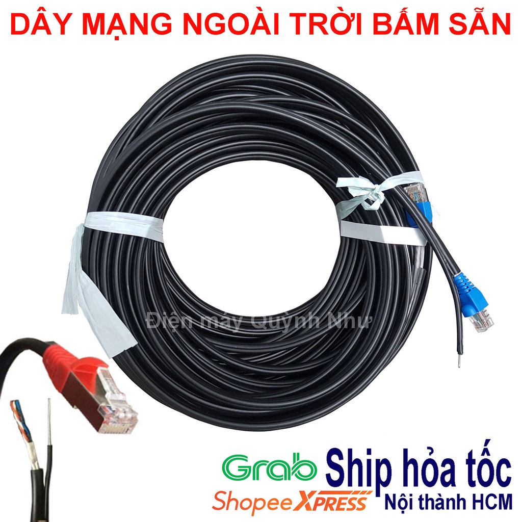60m 70m Dây mạng ngoài trời  - Cáp mạng ngoài trời, Dây lan ngoài trời, cáp lan ngoài trời
