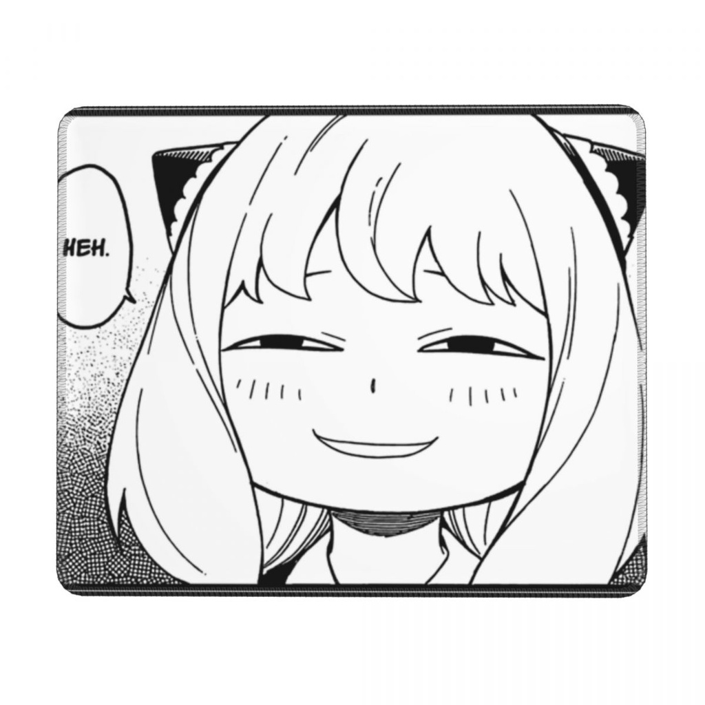 Miếng Lót Chuột Cao Su Chống Trượt Chống Nước In Hình Anime SPY X FAMILY Anya Heh Làm Quà Tặng Cho Laptop Và Máy Tính