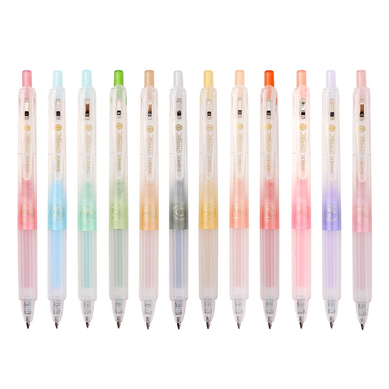 1 Bút Bi Ngòi 0.5mm 12 Cung Hoàng Đạo Màu Sắc Dễ Thương C7026