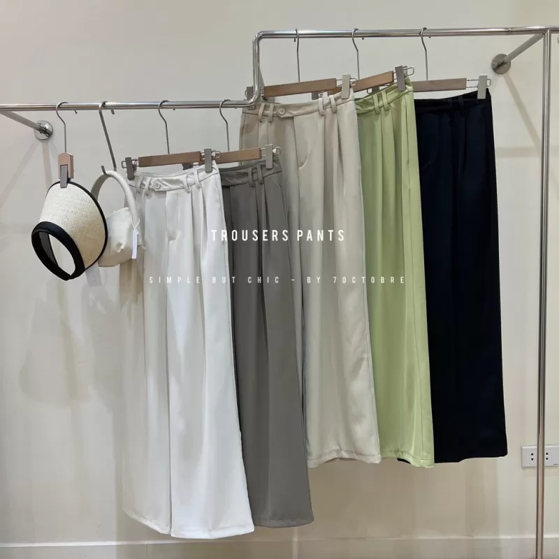 Quần xếp li 2 đia A046