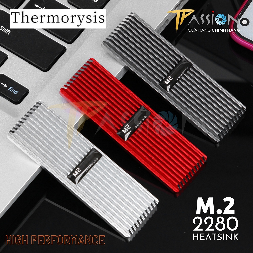 Tản nhiệt ổ cứng SSD M2 THERMORYSIS nhôm nguyên khối - Chính hãng, ốp tản nhiêt Nvme 2280