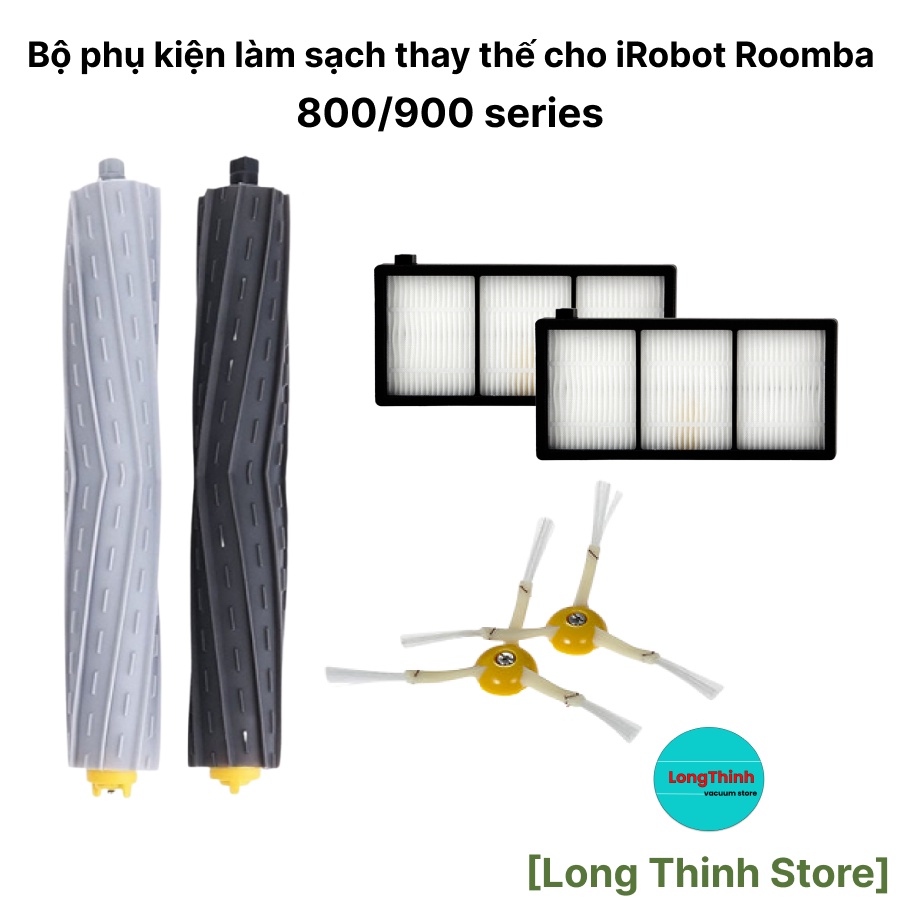 Bộ phụ kiện làm sạch thay thế cho robot hút bụi irobot roomba 800 900 Series 805 860 870 871 880 890 960 980