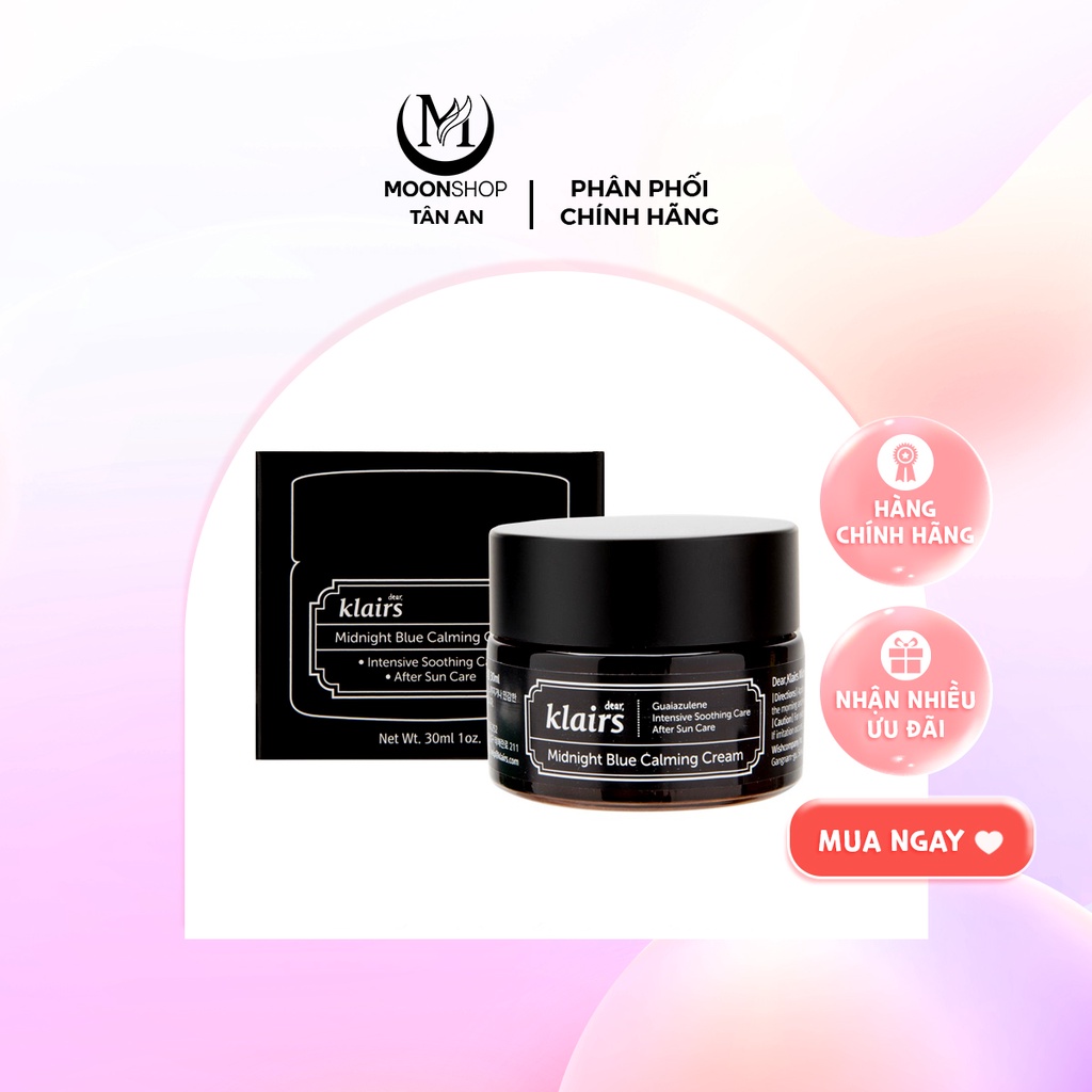 Kem dưỡng da DEAR KLAIRS MIDNIGHT BLUE CALMING CREAM 30ml