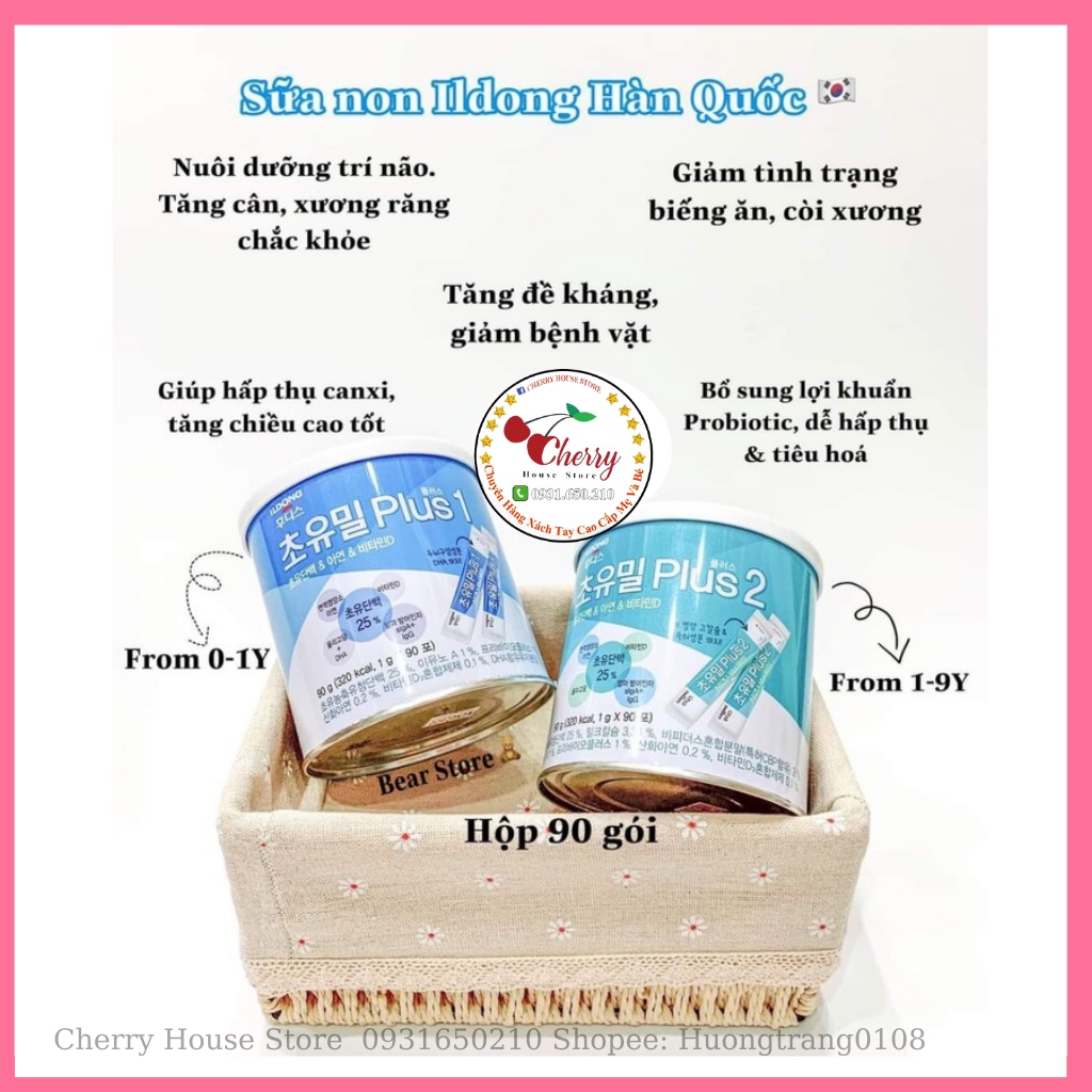 TÁCH LẺ SỮA NON ILDONG PLUS HÀN QUỐC CHO BÉ TỪ SƠ SINH