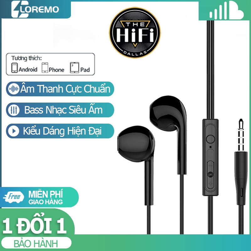 Tai nghe có dây nhét taiđầu jack 3.5 kết nối điện thoại laptop PC Tai Nghe Gaming Có Dây Nhét Tai Chơi Game Chống Ồn Có