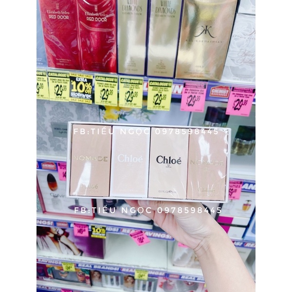 Set 4 chai nước hoa mini Chloe 5ml