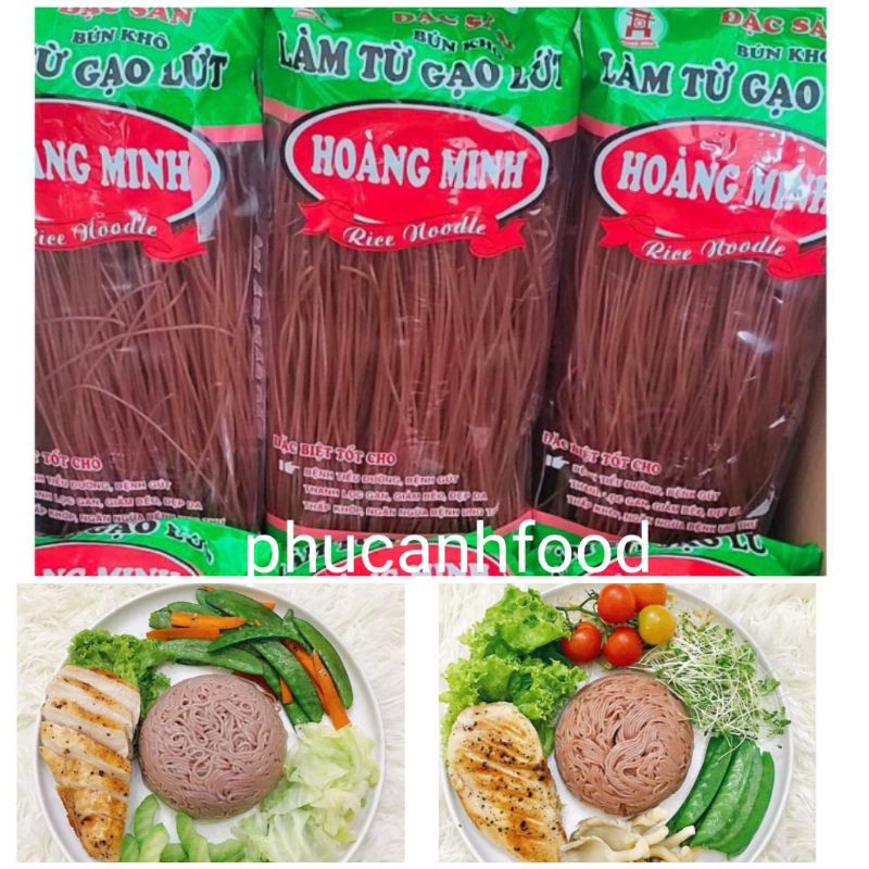 Bún gạo lứt đỏ mới siêu rẻ eatclean ăn kiêng giảm cân gói 250g