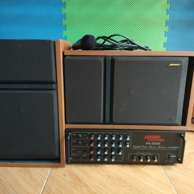 Dàn hát karaoke dàn nge nhạc dàn âm thanh loa bose 301 seri 3 âm ly JARGUAR PA 203N 8 sò
