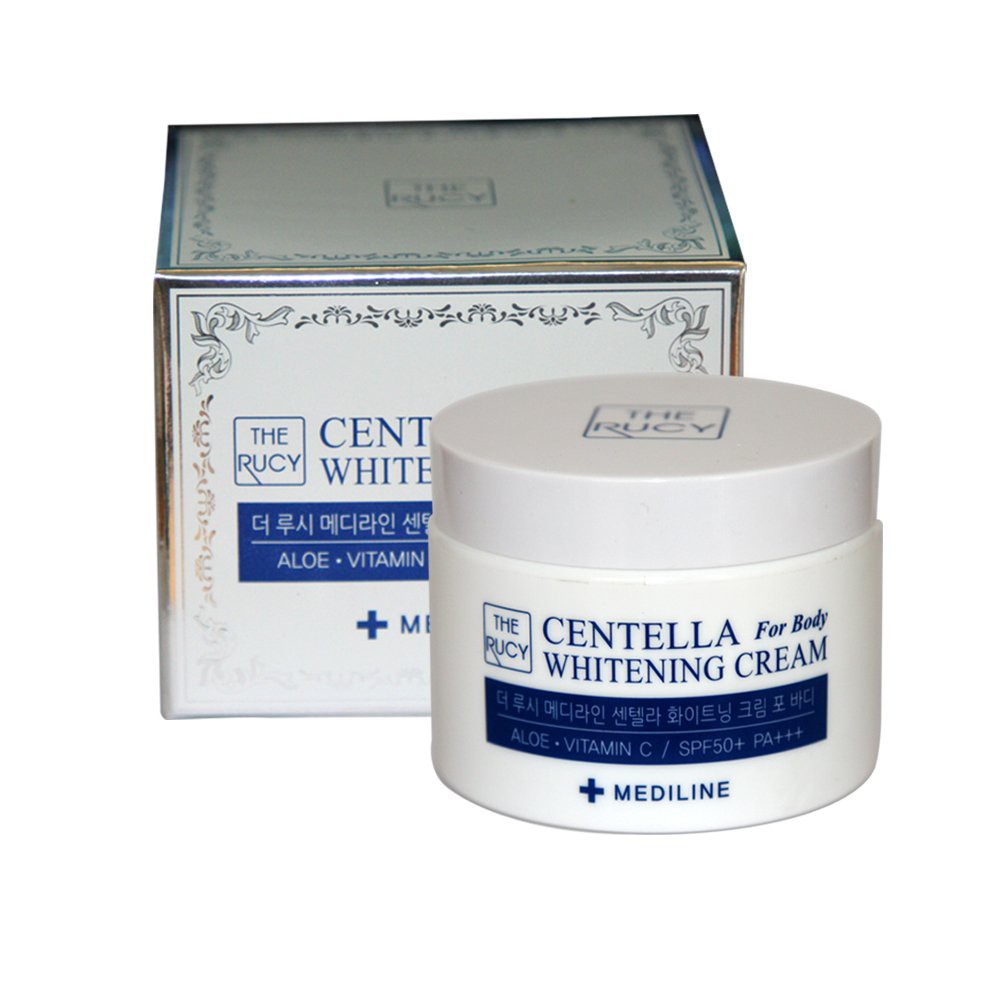 Kem Dưỡng Trắng Da, Chống Nắng Toàn Thân The Rucy Mediline Centella Whitening Cream For Body SPF 50+ PA+++ 100g mẫu new