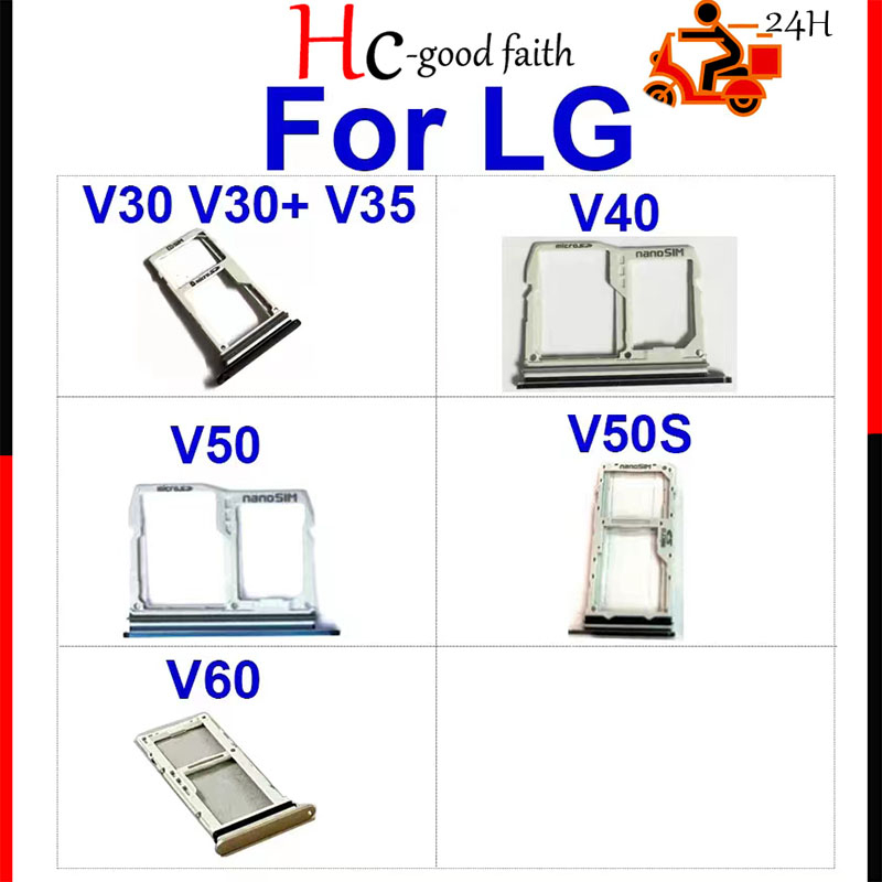 Mới Khay Đựng Thẻ Nhớ nano sim Cho lg v30 v30plus + v35 v40 v50 v50s v60