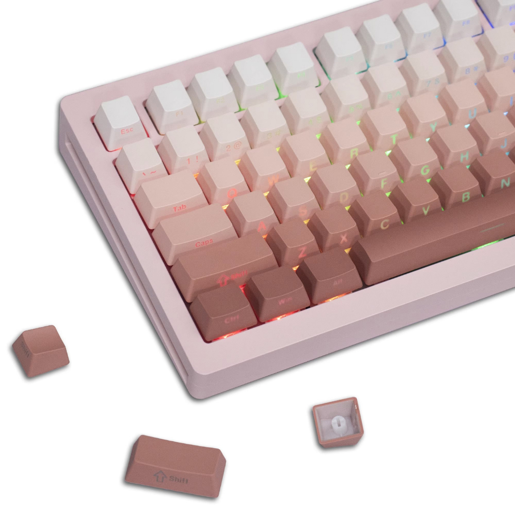 Phấn Má Hồng Chủ Đề pbt keycap cherry profile Phông Chữ Xuyên Phông Nền Ánh Sáng Ban Đêm 136 Phím
