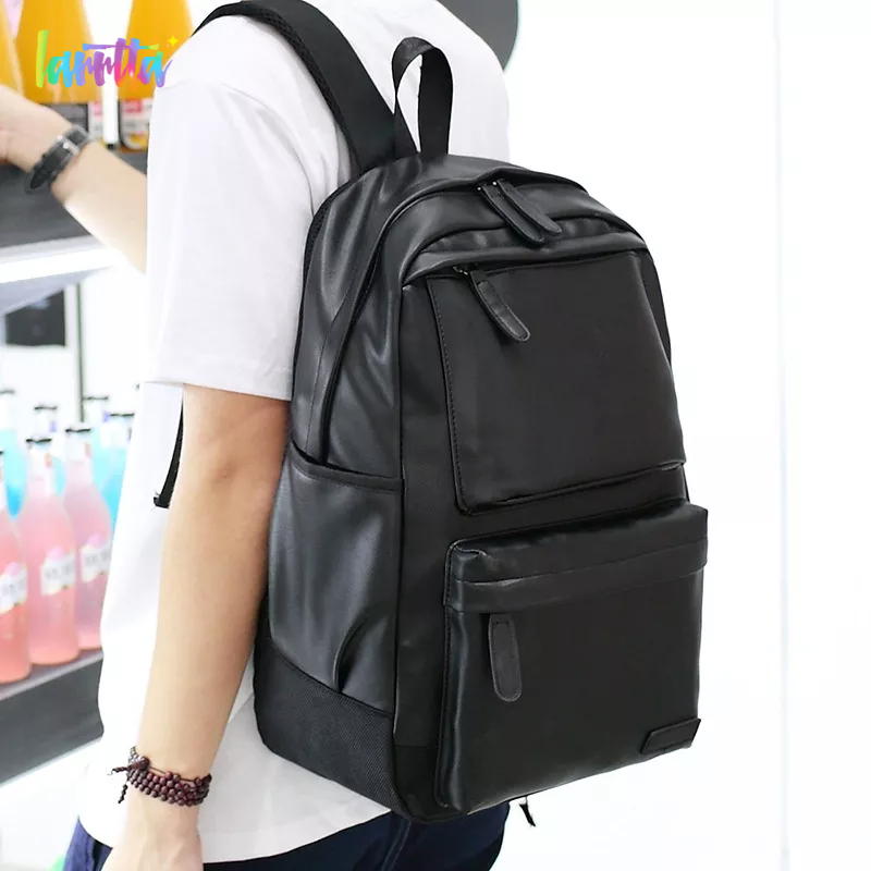 Ba Lô Du Lịch Da PU Mềm Phong Cách Preppy Hàn Quốc