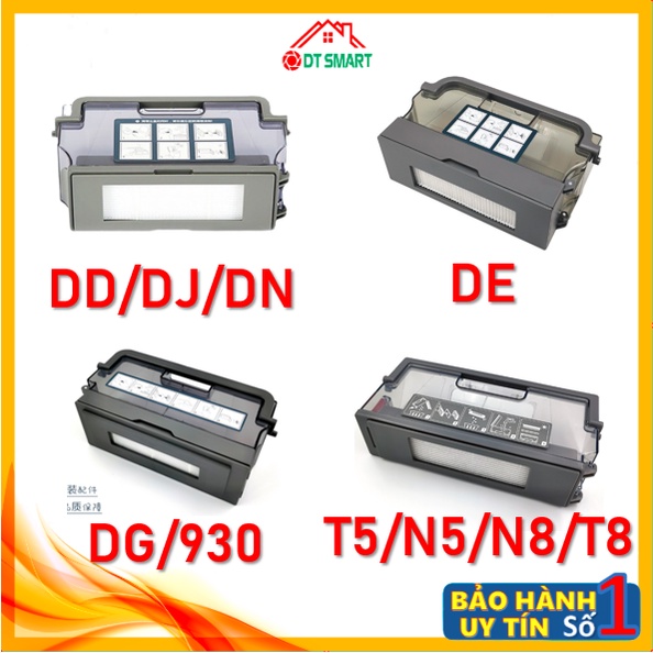 Linh kiện hộp rác, hộp bụi robot hút bụi Ecovacs deebot dòng DD,DJ,DE,DN,DG,T5,N5,N8,T8