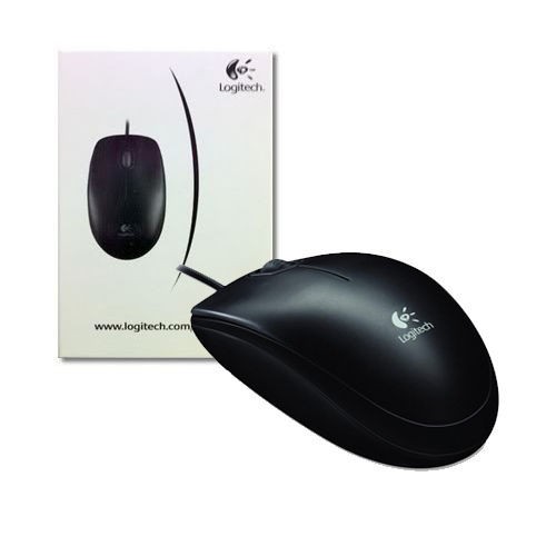 Chuột máy tính có dây văn phòng gaming Logitech B100 giá rẻ DPI 800 chơi game cho laptop
