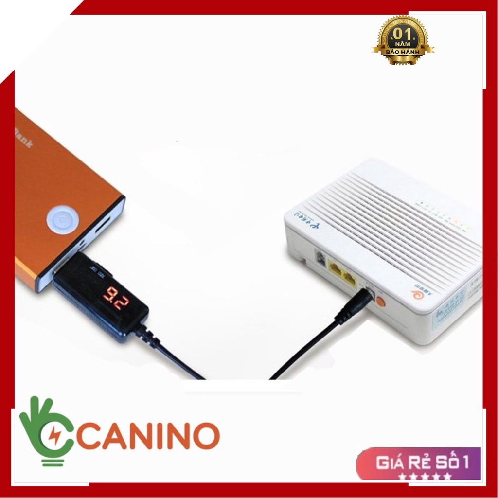 Cáp Đổi Nguồn Wifi ????FREESHIP???? Cáp Chuyển Đổi Điện Áp Từ Cổng USB 5V Sang 9V Hoặc 12V Màn Hình LED