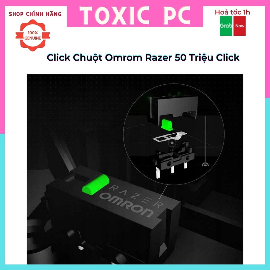 Nút click chuột Omron Razer, Omron 50M tuổi thọ 50 triệu lượt click - Hàng chính hãng D2FC-F-K-RZ