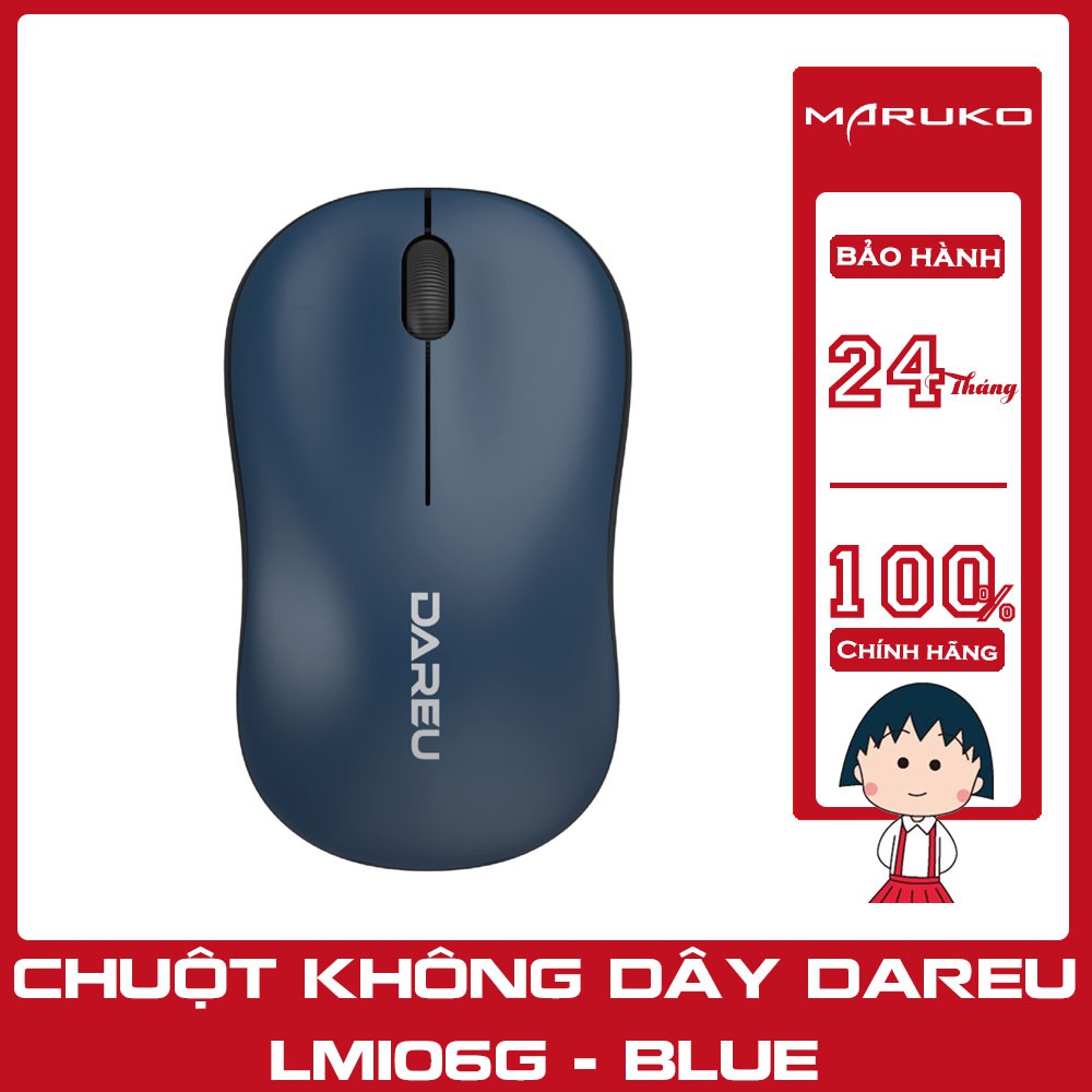Chuột không dây Dareu LM106G Blue - Bảo hành 24 tháng