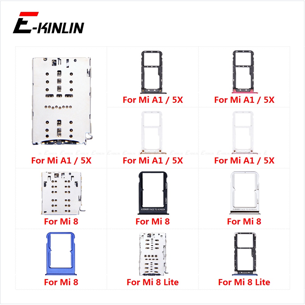Khay Đựng Thẻ Sim Thay Thế Cho XiaoMi Mi 8 Lite A1 5X